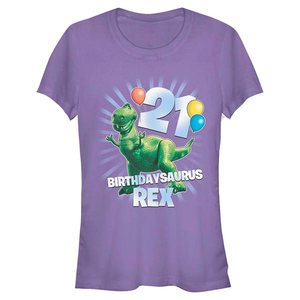 Vorschau: Pixar - Toy Story - Rex Ballon 21 - Geburtstag - Frauen T-Shirt - Lila - Vorne