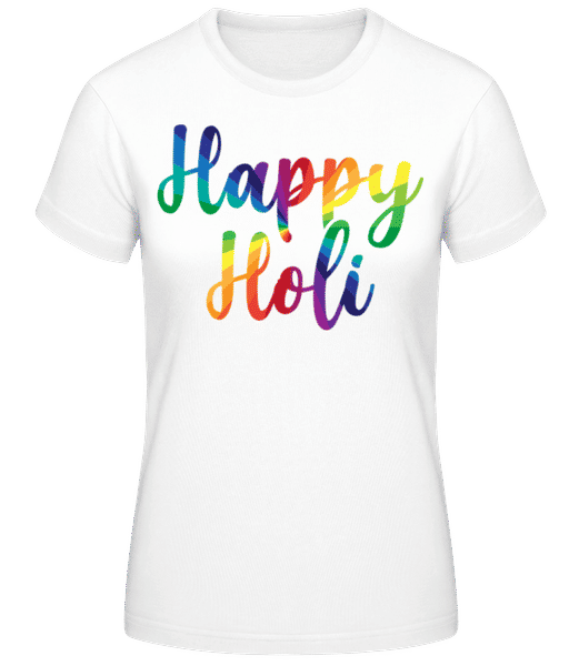 Aperçu: Happy Holi - T-shirt standard Femme - Blanc - Devant