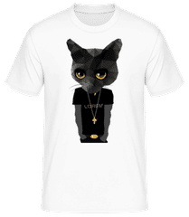 Polygon Gangsta Cat · Camiseta para hombre B&C