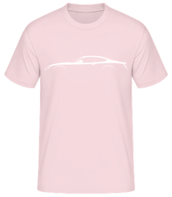 'Jaguar XKR (X100)' Silhouette - Men's Basic T-Shirt - Pink - Front