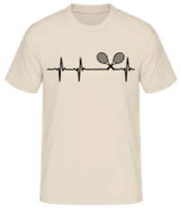 Pulsation Tennis - T-shirt standard Homme - Crème - Devant