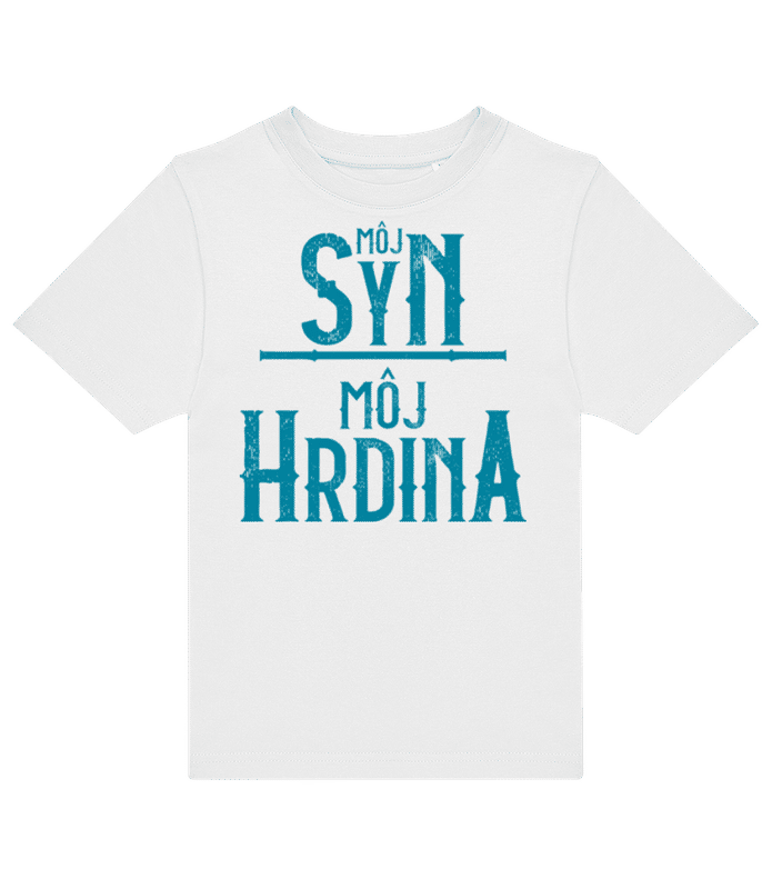 Náhľad: Môj Syn Môj Hrdina - Pánske tričko B&C - Biela - Predné