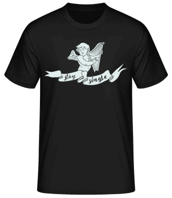 Stay Single - T-shirt standard Homme - Noir - Devant