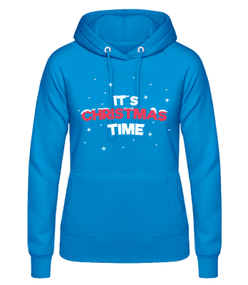 It's Christmas Time - Frauen Basic Hoodie - Hellblau - Vorne