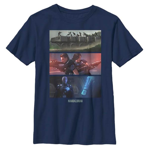 Aperçu: Star Wars - The Mandalorian - Skupina MandoMon Epi6 Playtime - Enfant T-shirt - Bleu marine - Devant
