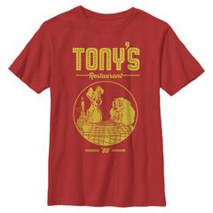 Disney Classics - La Belle et le Clochard - La Belle et le Clochard Tonys Restaurant - Enfant T-shirt