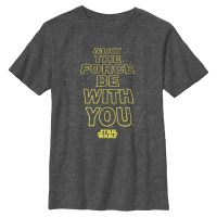 Star Wars - Text Conjoined Forces - Kids T-Shirt - Heather anthracite - Front