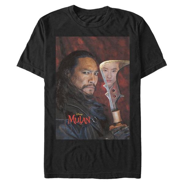 Aperçu: Disney - Mulan - Bori Khan - Homme T-shirt - Noir - Devant