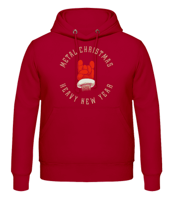 Metal Christmas - Men's Hoodie - Berry - Front