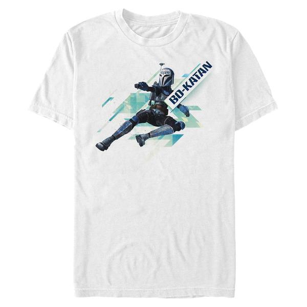 Aperçu: Star Wars - The Clone Wars - Bo-Katan Bok Angled - Homme T-shirt - Blanc - Devant