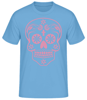 Día de los Muertos Godille - T-shirt standard Homme - Bleu clair - Devant