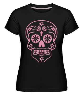 Día de los Muertos Godille -  T-shirt Shirtinator femme - Noir - Devant