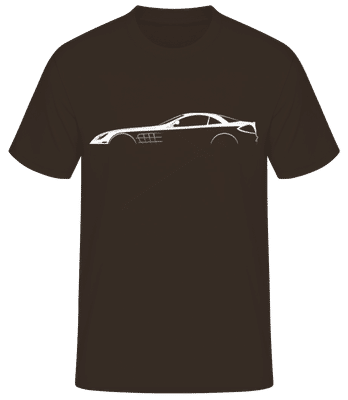 'Mercedes SLR McLaren C199' Silhouette - T-shirt standard Homme - Marron - Devant