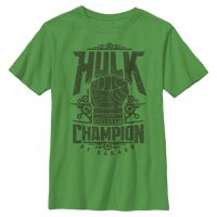 Marvel - Avengers - Hulk Champ - Detské Tričko - Irish green - Predné