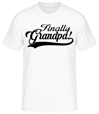 Finally Grandpa - T-shirt standard Homme - Blanc - Devant