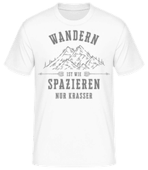 Wandern Ist Wie Spazieren · Männer Basic T-Shirt
