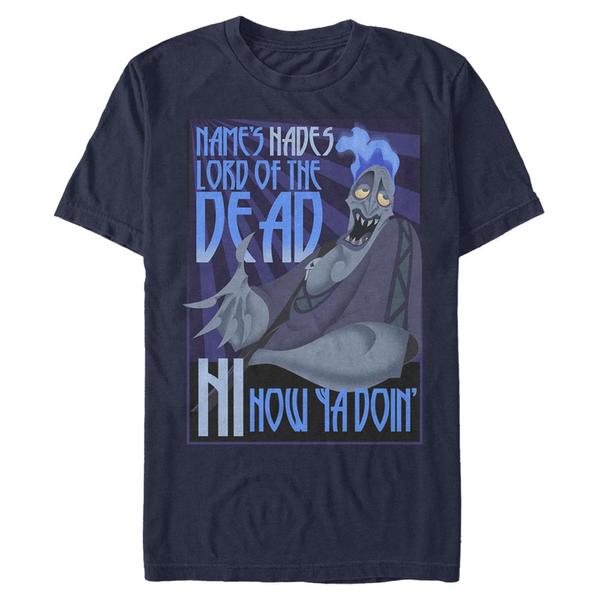 Aperçu: Disney - Hercules - Hades Names - Homme T-shirt - Bleu marine - Devant
