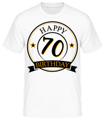 Happy Birthday 70 · Camiseta básica para hombre