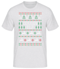 Cousin Elf - T-shirt standard Homme - Gris chiné - Devant