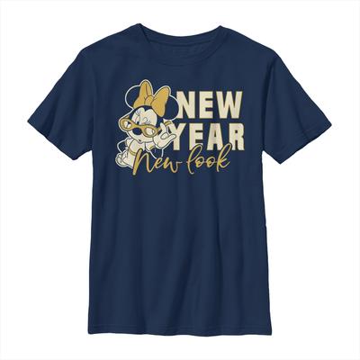 Disney Classics - Mickey Mouse - Minnie Mouse New Year - Christmas - Enfant T-shirt - Bleu marine - Devant