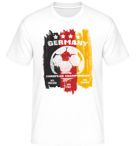 Aperçu: Football Germany -  T-Shirt Shirtinator homme - Blanc - Devant