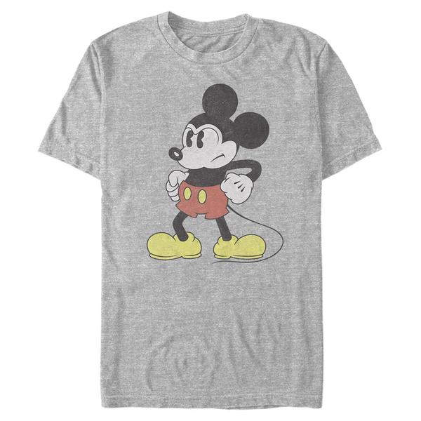 Aperçu: Disney - Mickey Mouse - Mickey Mouse Mightiest Mouse - Homme T-shirt - Gris chiné - Devant