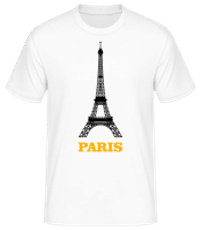 Skyline de Paris 2 - T-shirt homme B&C - Blanc - Devant