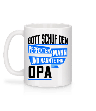 Opa Perfekter Mann - Tasse - Weiß - Hinten