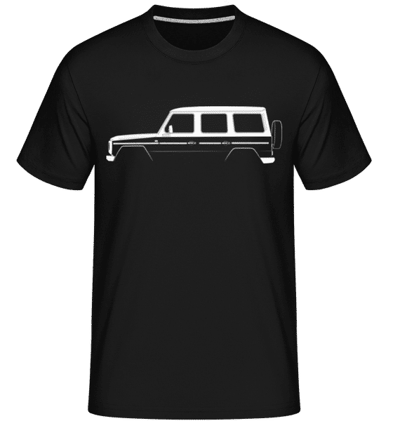 Aperçu: 'Mercedes G W460' Silhouette -  T-Shirt Shirtinator homme - Noir - Devant