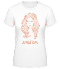 Kritzel Stil Sternzeichen Jungfrau · Frauen Basic T-Shirt