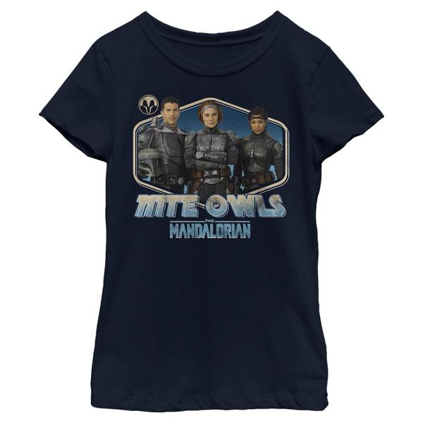 Aperçu: Star Wars - The Mandalorian - Skupina Nite Owls - Enfant T-shirt - Bleu marine - Devant
