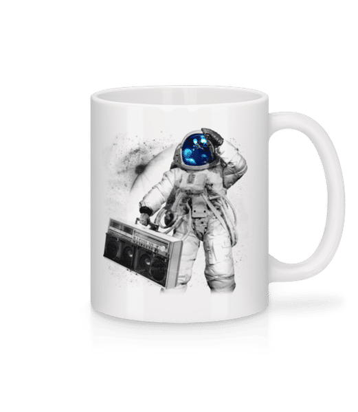 Aperçu: Astronaute De Ghettoblaster - Mug en céramique blanc - Blanc - Devant