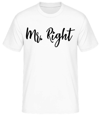 Mr Right - T-shirt standard Homme - Blanc - Devant
