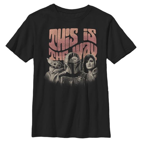 Aperçu: Star Wars - The Mandalorian - Skupina Groovy Way - Enfant T-shirt - Noir - Devant