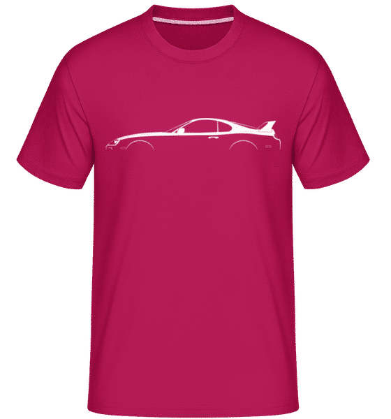 Preview: 'Toyota Supra A80' Silhouette - Shirtinator Men's T-Shirt - Magenta - Front