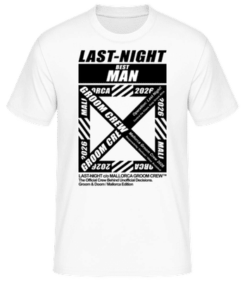Stag Night Best Man Mallorca - Männer T-Shirt B&C - Weiß - Vorne