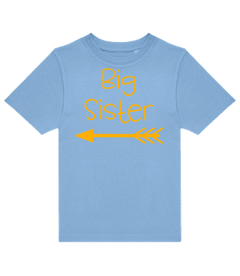 Big Sister Pfeil - T-shirt enfants B&C - Bleu clair - Devant