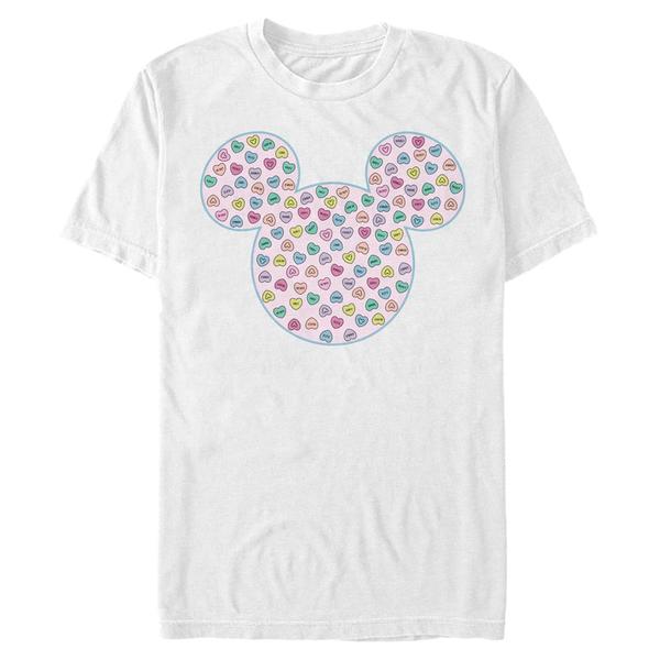 Aperçu: Disney - Mickey Mouse - Mickey Candy Ears - Homme T-shirt - Blanc - Devant