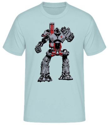 Robots De Combat - T-shirt homme B&C - Menthe verte - Devant