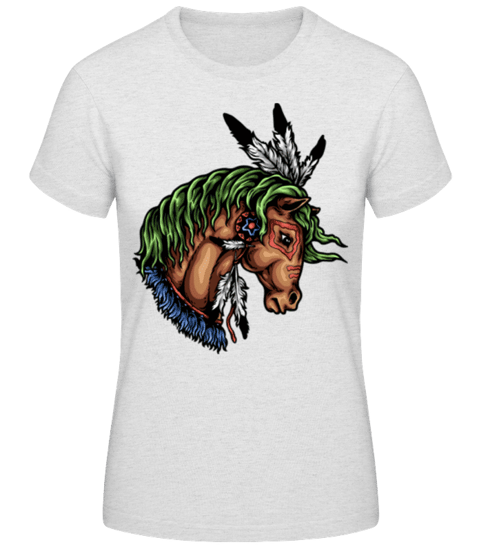 Náhled: Native Wildlife - Dámské basic tričko - Melírově šedá - Napřed