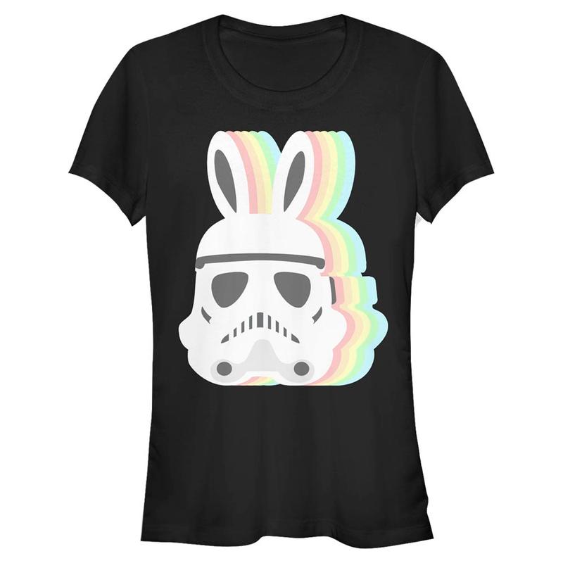 Preview: Star Wars - Trooper Storm Bunny - Easter - Women's T-Shirt - Black - Front