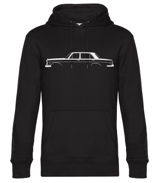 Aperçu: 'Mercedes 300 SEL 6.3 W109' Silhouette - Sweat à capuche premium Unisexe - Noir - Devant