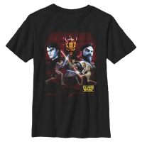 Star Wars - The Clone Wars - Skupina Veruses Mode - Niños Camiseta - Negro - delante