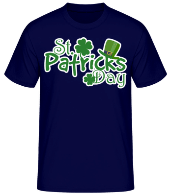 St. Patrick's Day - Men's Basic T-Shirt - Navy - Front