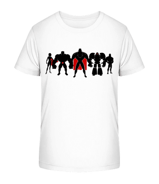 Aperçu: Superman League - T-shirt bio Enfant Stanley Stella 2.0 - Blanc - Devant