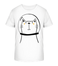 Space Katze - Camiseta orgánica para niños Stanley Stella 2.0 - Blanco - delante