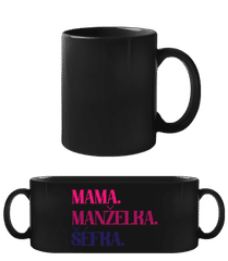 Mama Manželka Šéfka · Čierny hrnček