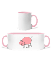 Oide Sau · Tasse zweifarbig