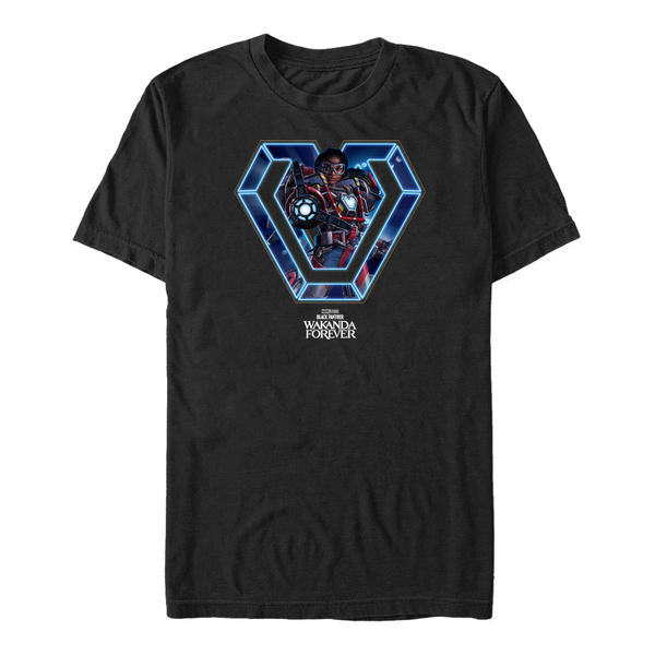 Marvel - Panthère noire Wakanda pour toujours - Iron Heart Neon - Homme T-shirt - Noir - Devant