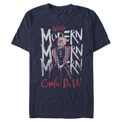 Disney Classics - Cruella - Cruella DeVille Modern Masterpiece - Men's T-Shirt - Navy - Front